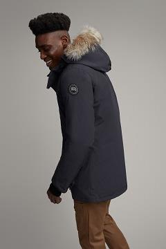 Chamarras Canada Goose Hombre México - Edgewood Abrigos Black Label Azul Marino LM4901352